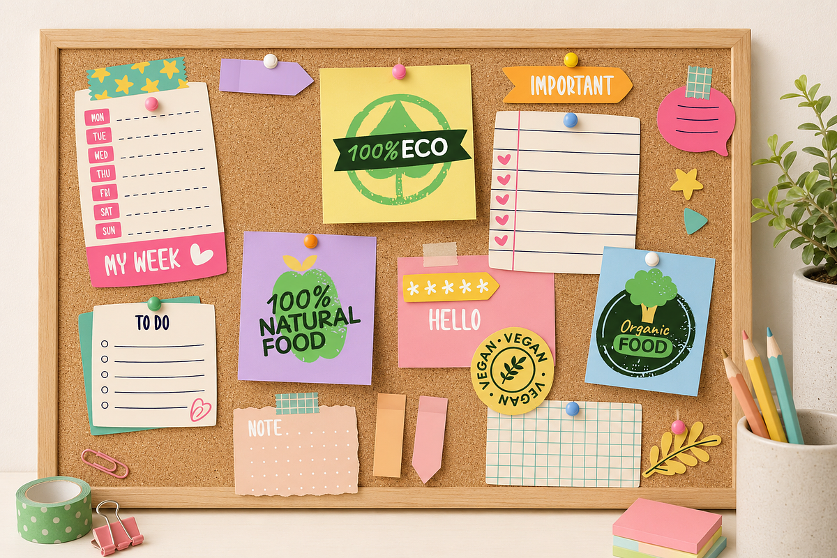 Sticky Notes & Paper Labels, a Seasonal Illustration by Anna Studio (Photo 7 of 12)