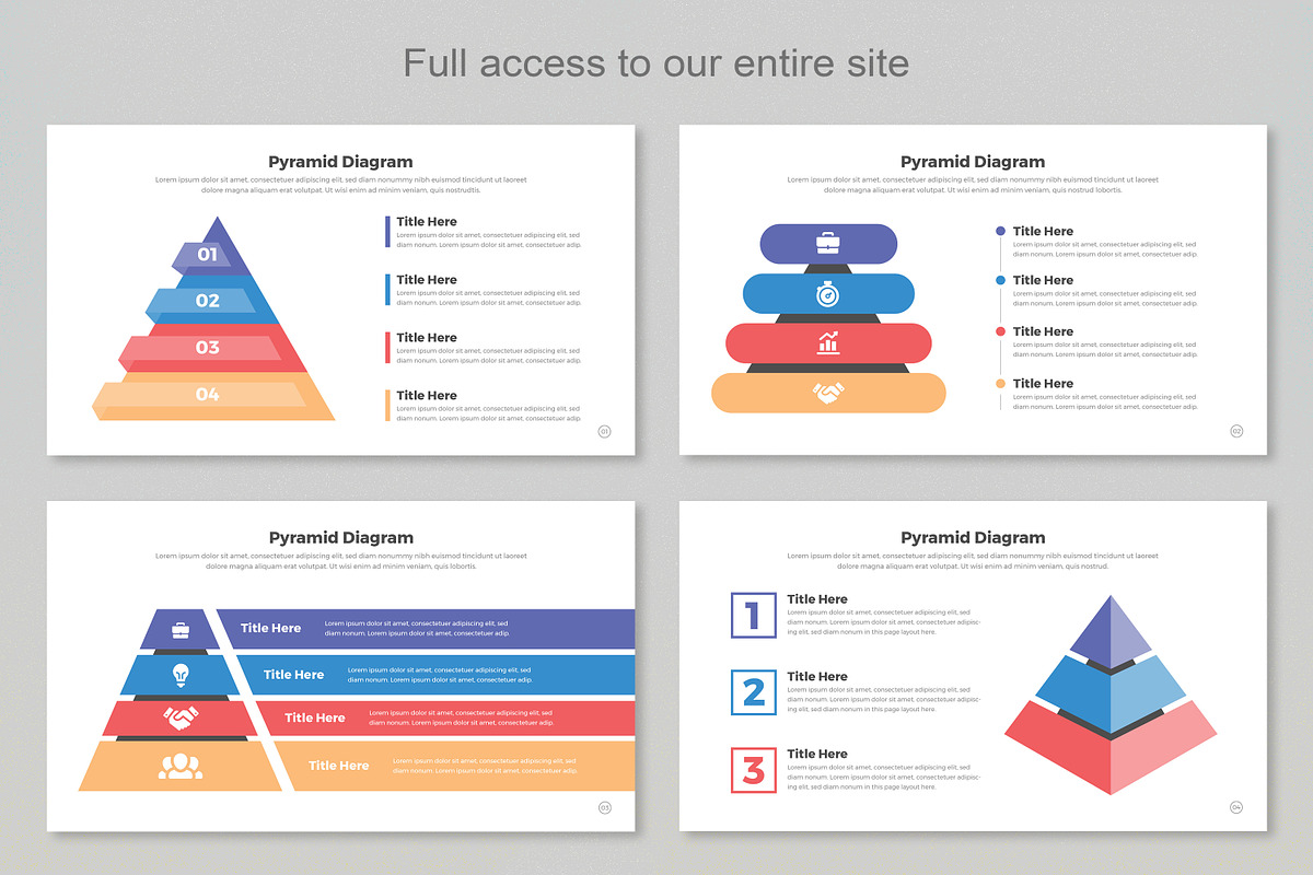 Pyramid Diagram Keynote, a Templates & Theme by Mighty-Slide (Photo 2 of 7)