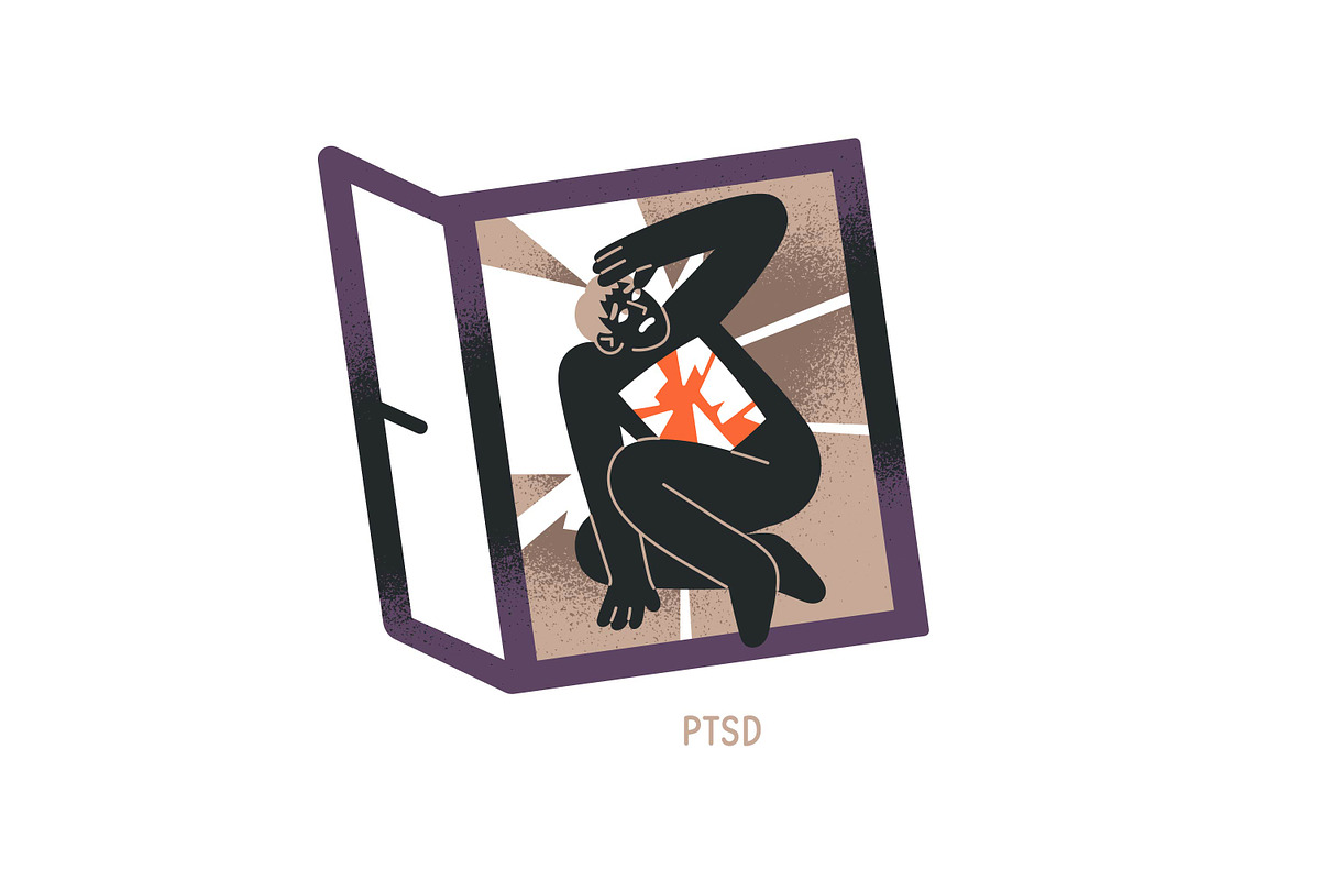 Mental disorders, psychological set, a Person Illustration by PaperTrident (Photo 9 of 12)