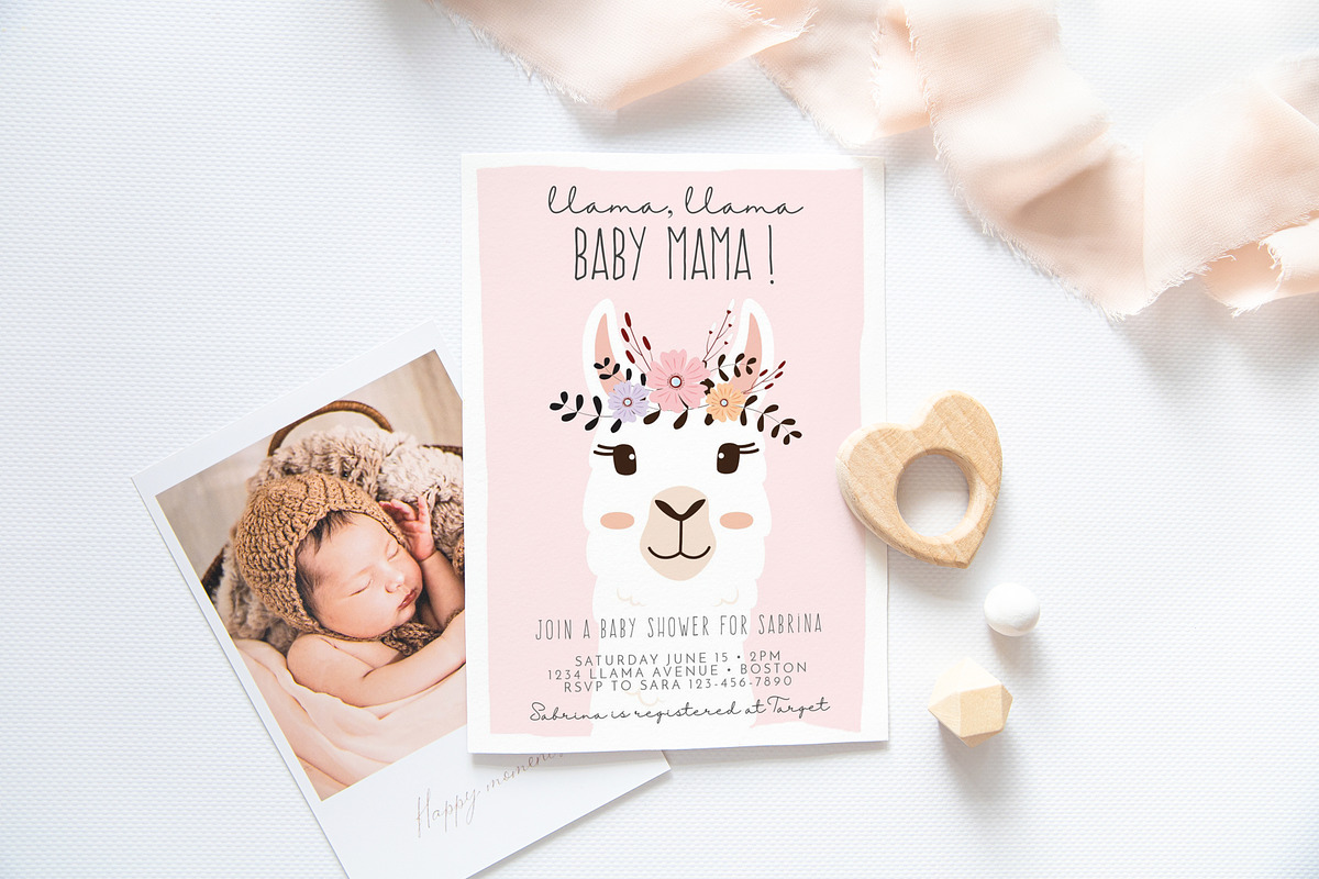 Baby Shower Mockup Bundle, a Product Mockup by ILoveMockupDesign (Photo 6 of 10)