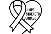 Cancer Awareness T Shirt Design Set, a Healthcare Illustration by balal (Thumbnail 19 of 30)