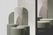 5 Podium with Transparent Background, a Background Graphic by faustudio (Thumbnail 5 of 7)
