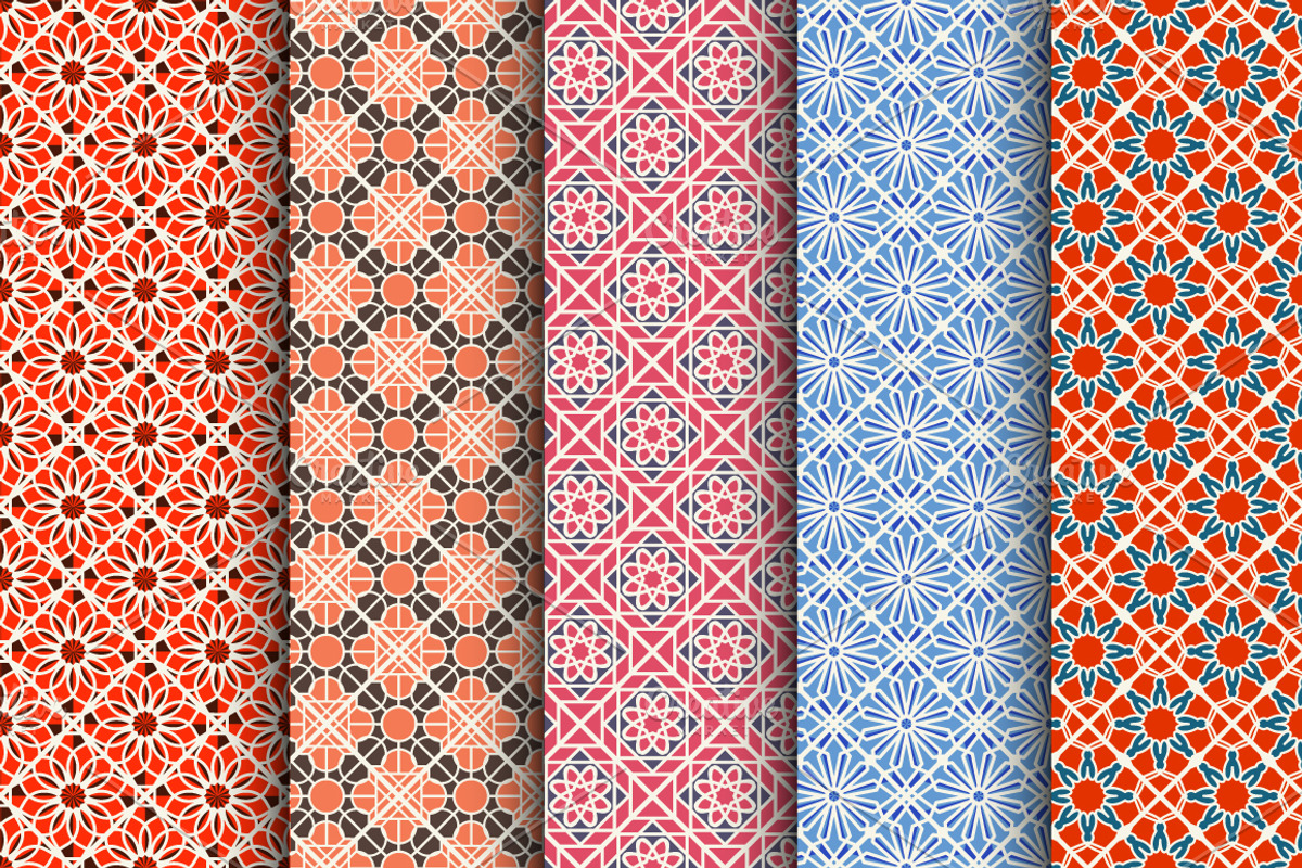 Moroccan Seamless Patterns, a Pattern Graphic by dacascas (Photo 4 of 5)