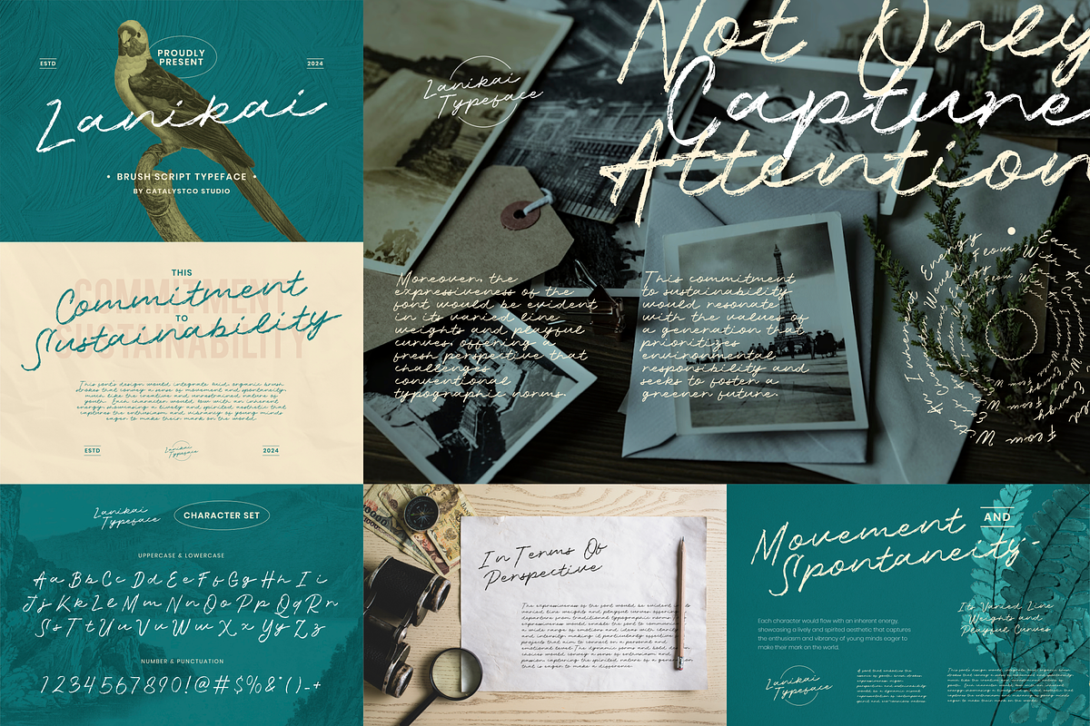 Brush Script Modern Typeface Font, a Sans Serif Font by Catalystco Studio (Photo 5 of 11)