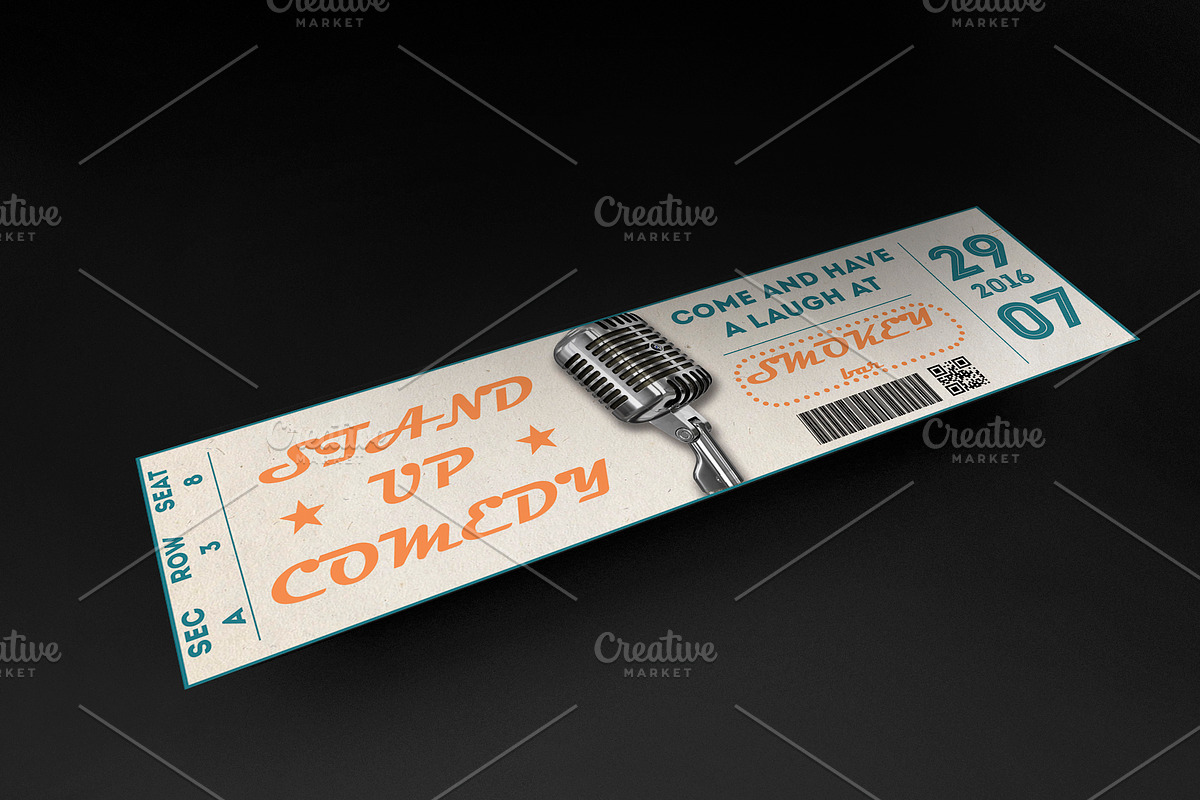 Multipurpose Event Ticket, an Invitation Template by Konakchiev (Photo 2 of 3)
