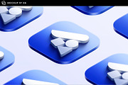 3D App Icon Logo Mockups - 12 Scenes, a Product Mockup by Asylab (Thumbnail 17 of 22)