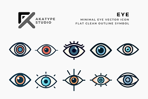 Eye Vector Icon, an Icon by Akatype Studio