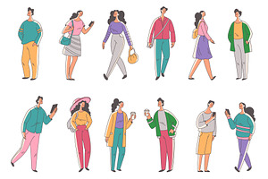 People person characters set