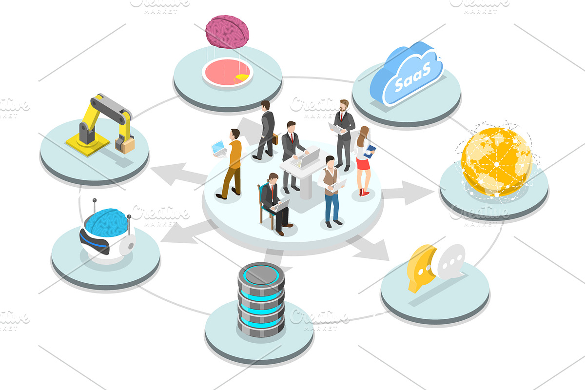 Digitalization Set 01, a Technology Illustration by AndriiStore (Photo 2 of 11)