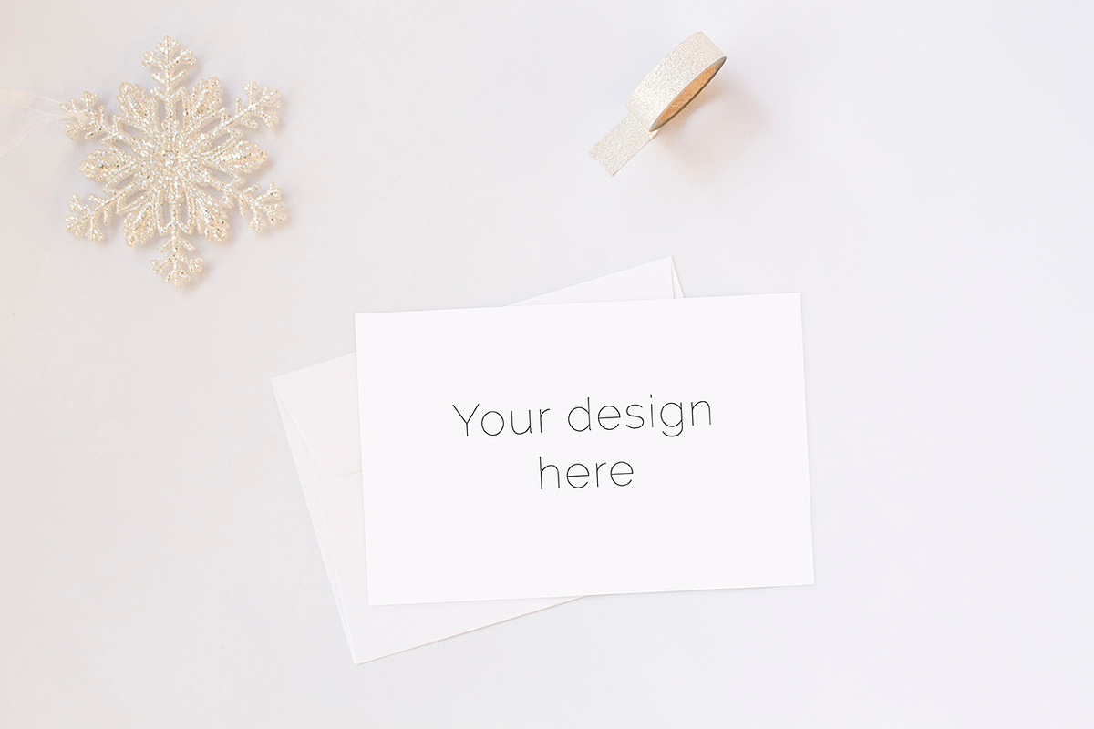 White Christmas Stock Photos, a Print Template by Kreanille Design (Photo 2 of 3)