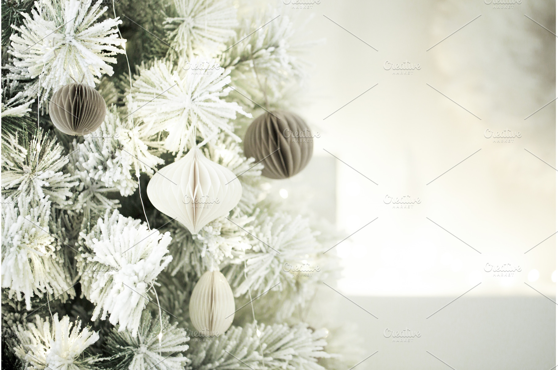 Christmas tree with modern paper, a Holiday Photo by Anna Efetova