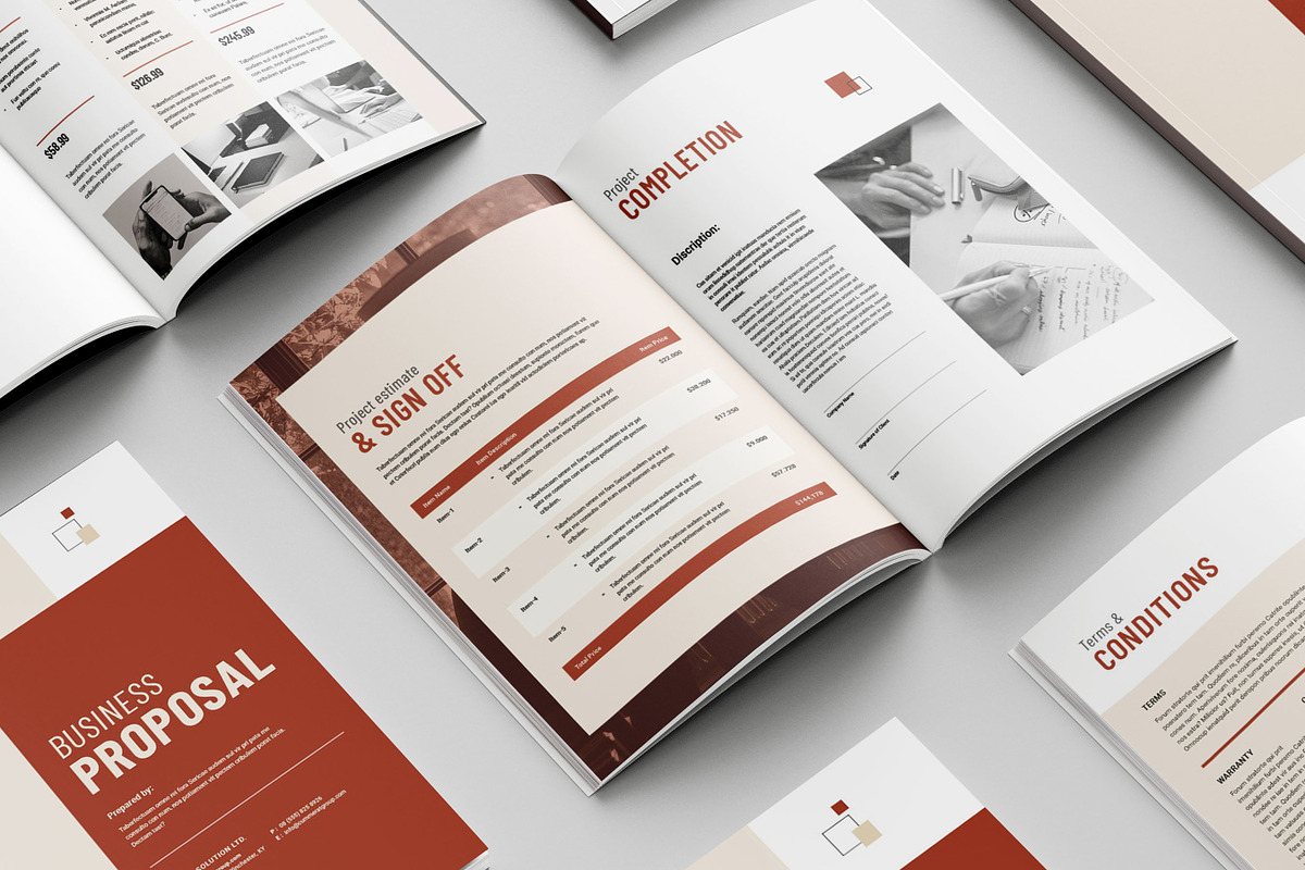 Business Proposal Template, Brochure, a Brochure Template by Niofix (Photo 5 of 6)