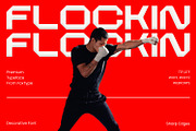 Flockin Display, a Sans Serif Font by Foxtype (Thumbnail 1 of 5)