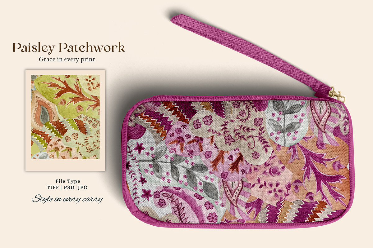 Paisley Patchwork Prints & Patterns, a Pattern Graphic by GND ART STUDIO (Photo 5 of 8)