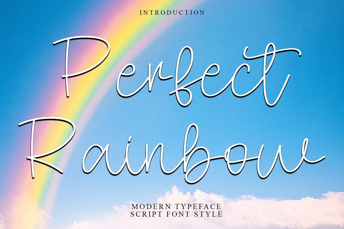 Perfect Rainbow, a Handwritten Font by FreshTypeINK (Photo 1 of 9)