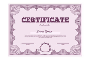 Guilloche certificate. Authenticity, an Illustration by winwin.art