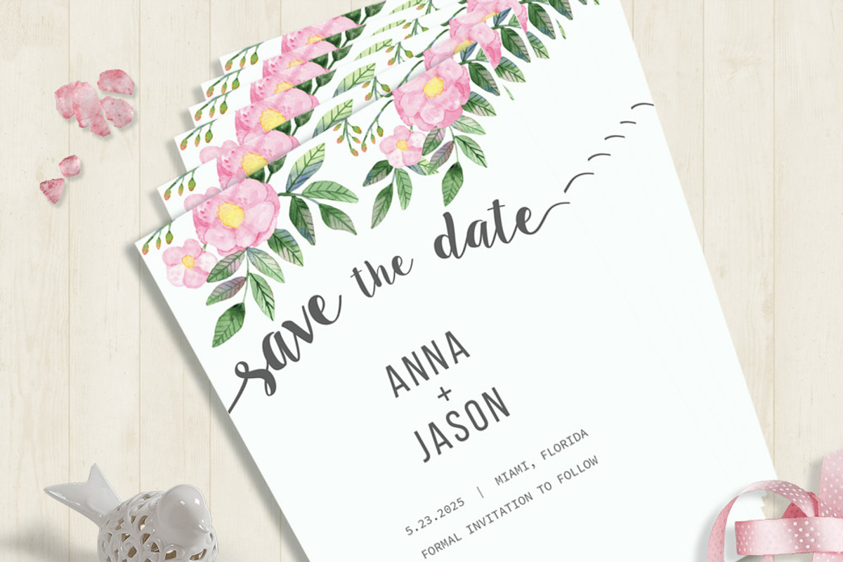 Rose Hip Watercolor Wedding Suite, an Invitation Template by Love Design (Photo 4 of 14)