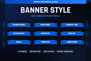 Banner Style Twitch & Kick Panels, an Object Graphic by Gear Store (Thumbnail 1 of 5)