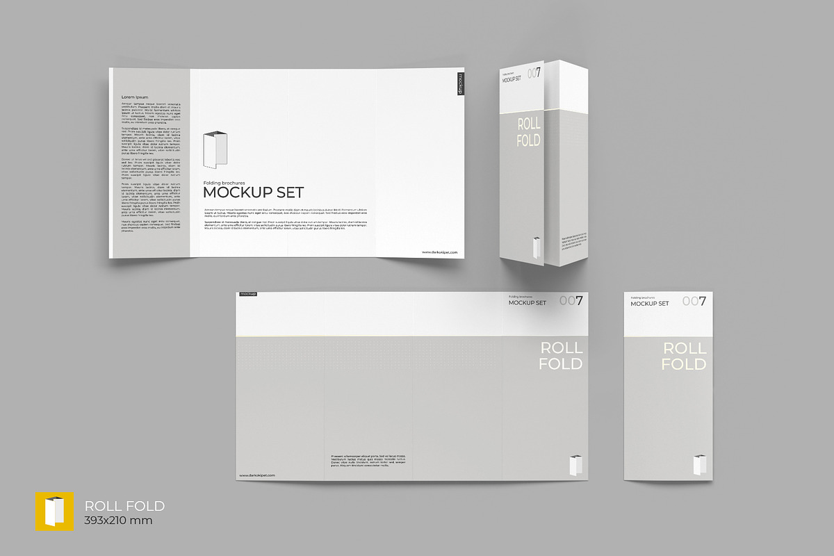 Folding Brochure Mockup Set, a Product Mockup by KIPET (Photo 10 of 15)