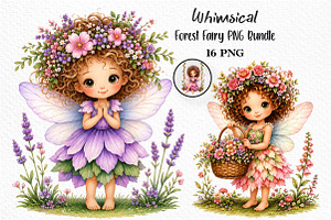 Whimsical Forest Fairy PNG, a Seasonal Illustration by Craft Nest