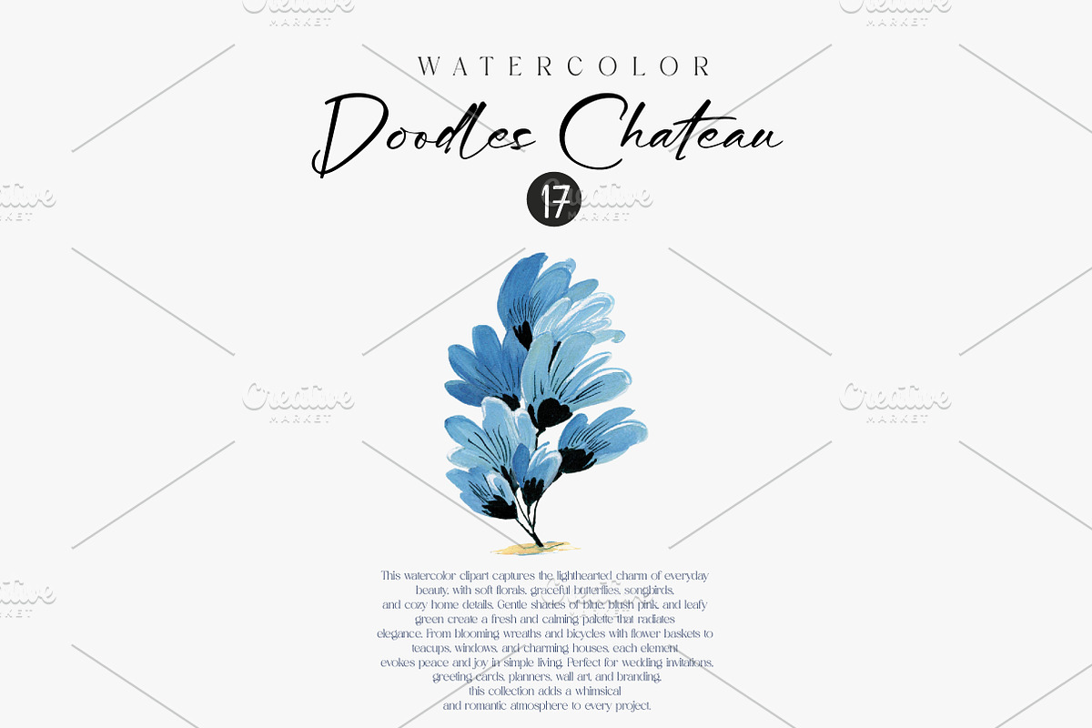 Chateau Clipart - Vintage Doodles, an Illustration by CreationArt (Photo 5 of 7)