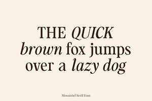 Mountriel - Classic ModernSerif Font