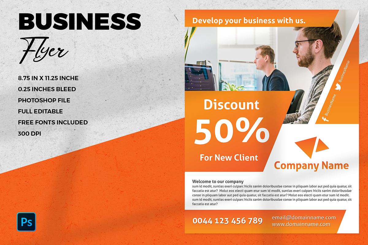 Business Flyer - SK, a Flyer Template by UNIK Agency