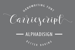 Carriescript Fonts Script+Extras+San