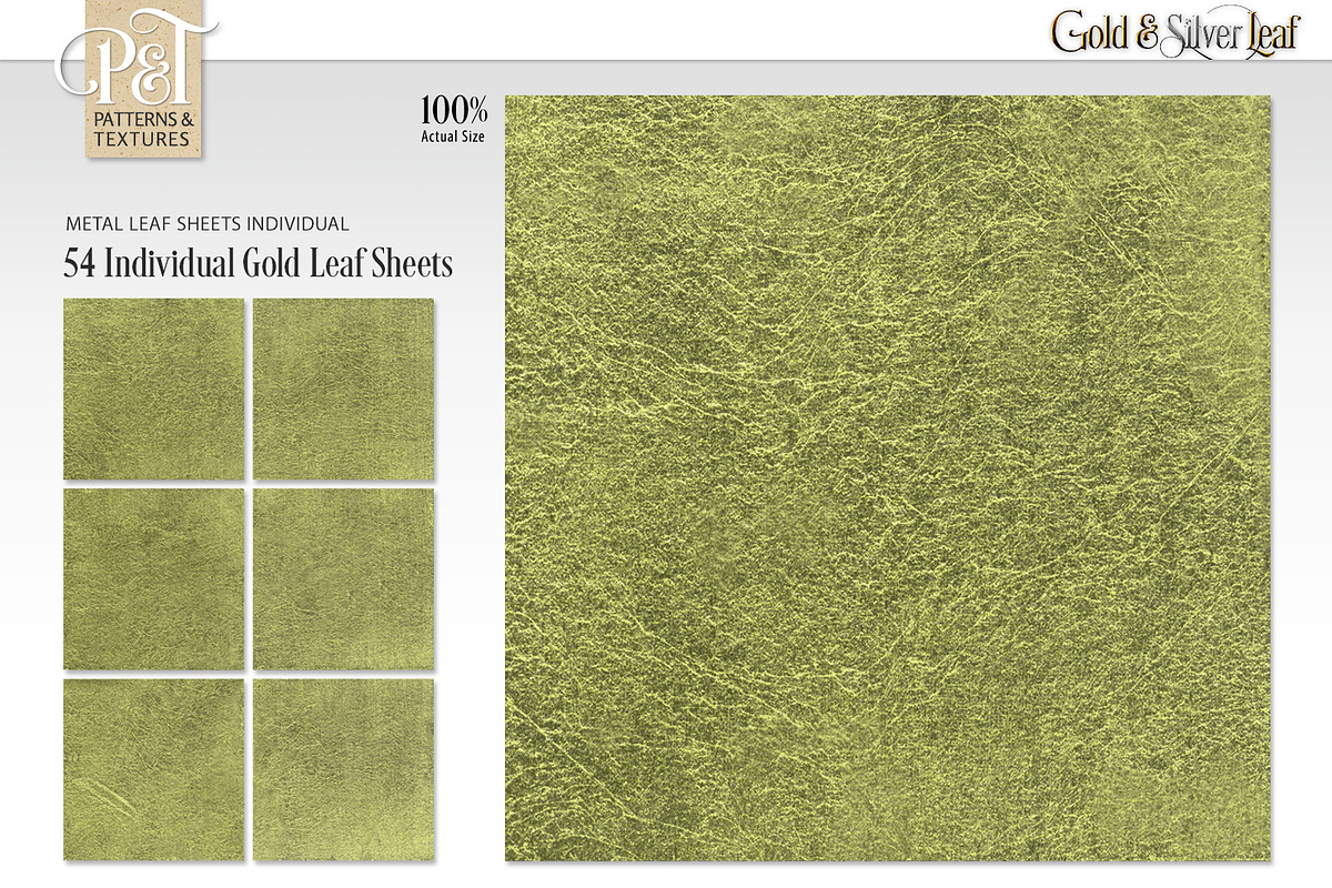 Gold & Silver Leaf, a Texture Graphic by Patterns & Textures (Photo 10 of 16)