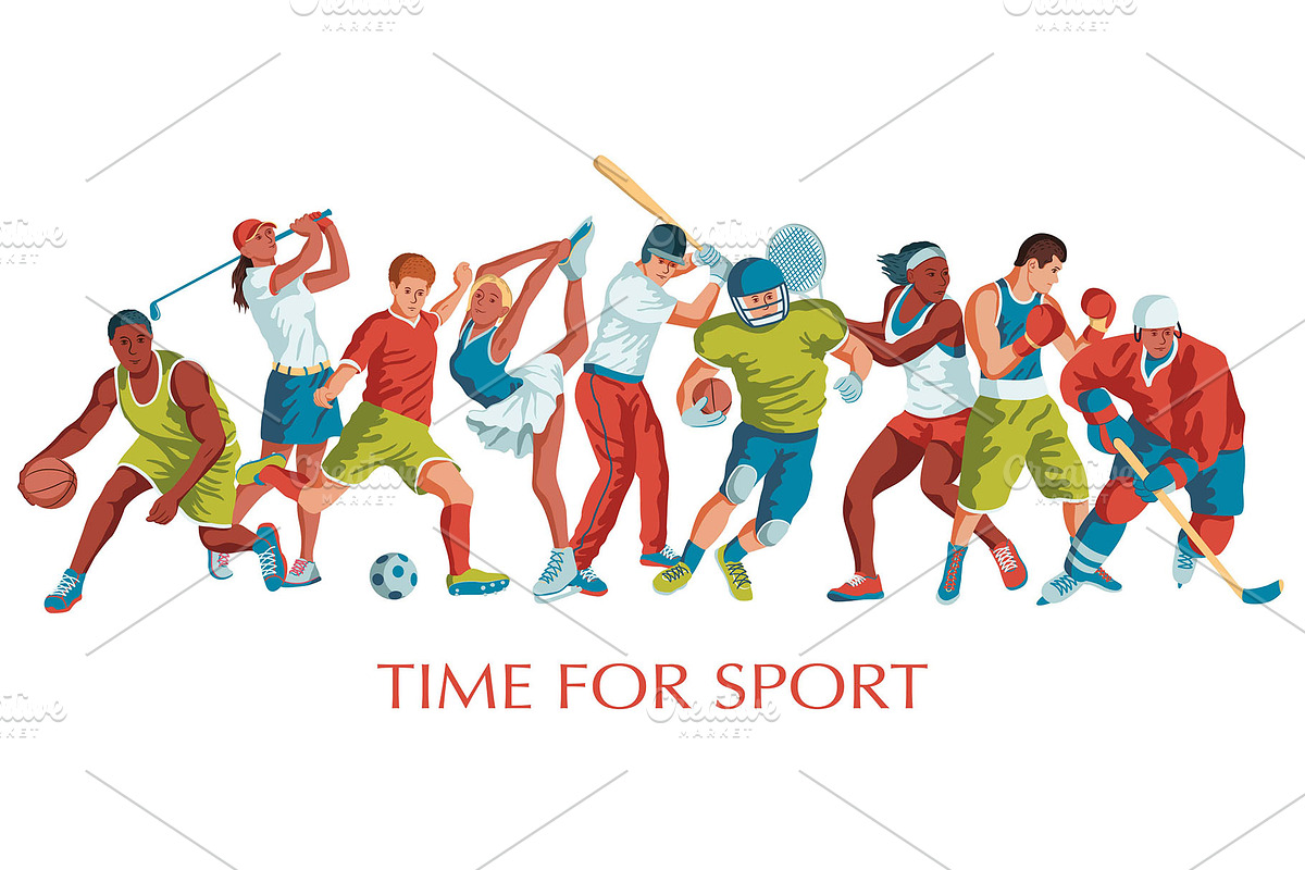Sports vector illustrations set, a Person Illustration by LisaKolbasa (Photo 4 of 19)