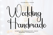 Wedding Handmade, a Handwritten Font by InermediaSTUDIO (Thumbnail 1 of 7)