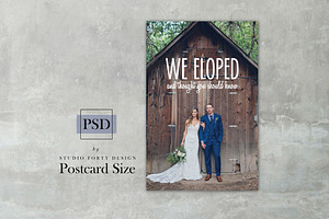 Elopement Photo Postcard E108