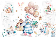 Happy Easter Spring Set, an Animal Illustration by Ann Art Houze (Thumbnail 2 of 17)