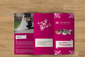 Trifold Brochure For Wedding-V07