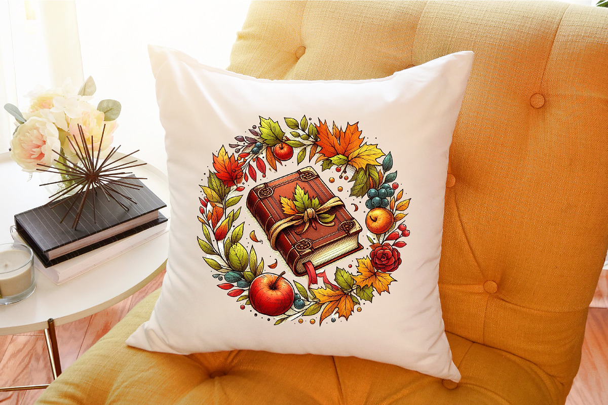 Autumn Books Sublimation Clipart Bun, an Illustration by Sublimation Artist (Photo 6 of 6)