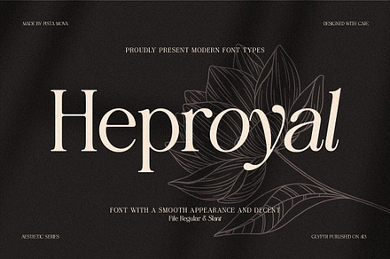 Heproyal | Luxury Font