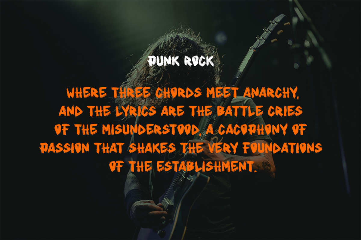 Punkbro- Brush Display Font, a Handwritten Font by Samtiv Studio (Photo 2 of 7)