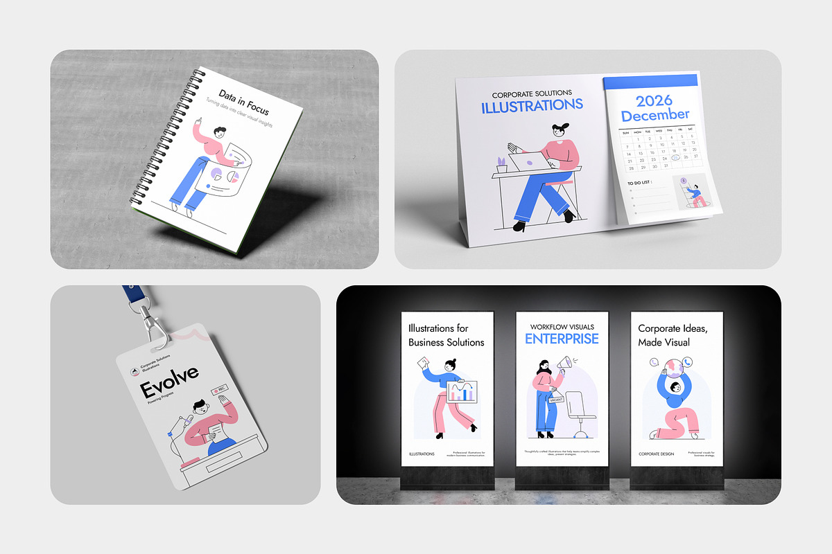 Bundle of Corporate Solutions, a Work Illustration by Creative Stall (Photo 10 of 18)