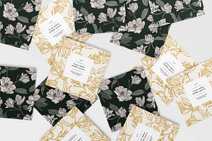 Magnolia Flowers Seamless Pattern