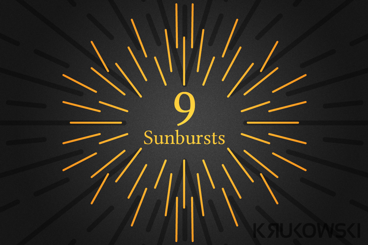 Sunburst Vector Rays, an Illustration by Krukowski Graphics (Photo 1 of 2)