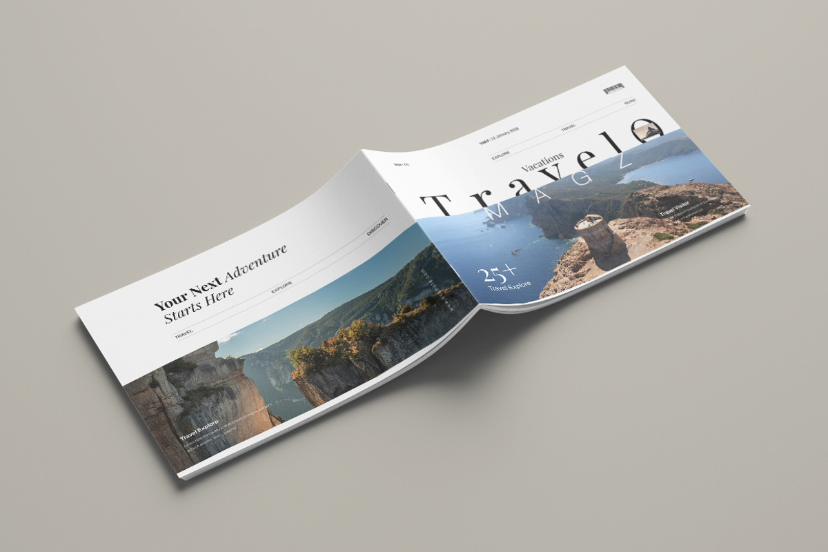 Travel Magazine Landscape Templates, a Magazine Template by Pixelpick (Photo 13 of 13)