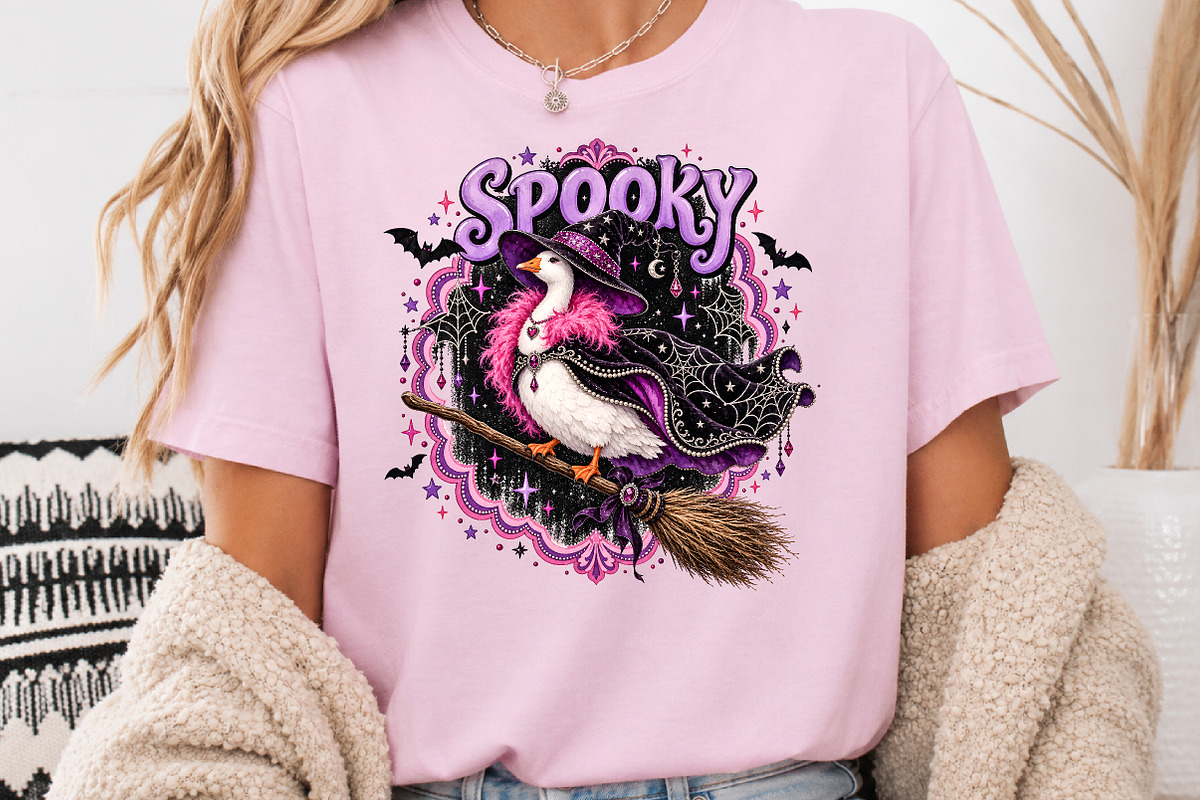 Spooky Witch Duck Sublimation PNG, a Seasonal Illustration by Rose Art (Photo 3 of 4)