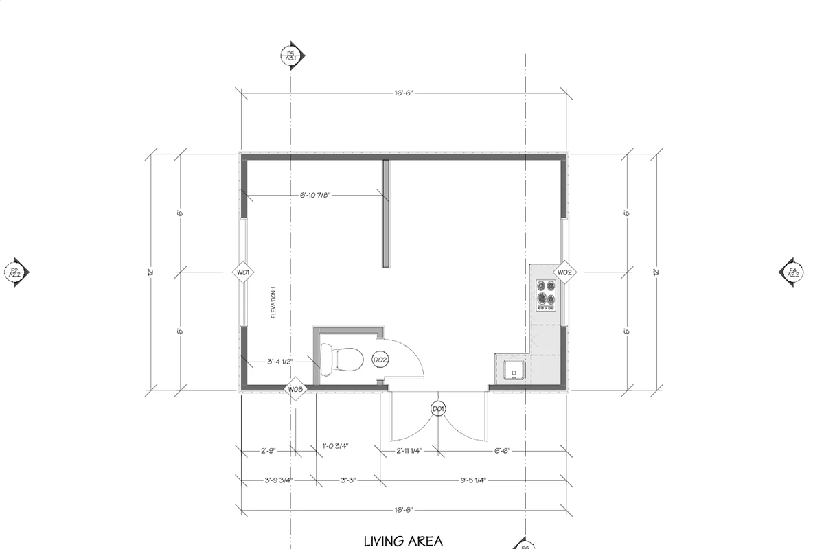 Saltbox Cabin Plans, a Graphic by elevatedspaces (Photo 10 of 10)