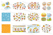 Hand drawn cartoon seasons & weather, a Seasonal Illustration by Bubert Art (Thumbnail 2 of 5)