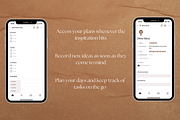 Notion Template For Creatives- Brown, a Templates & Theme by flowē (Thumbnail 4 of 5)