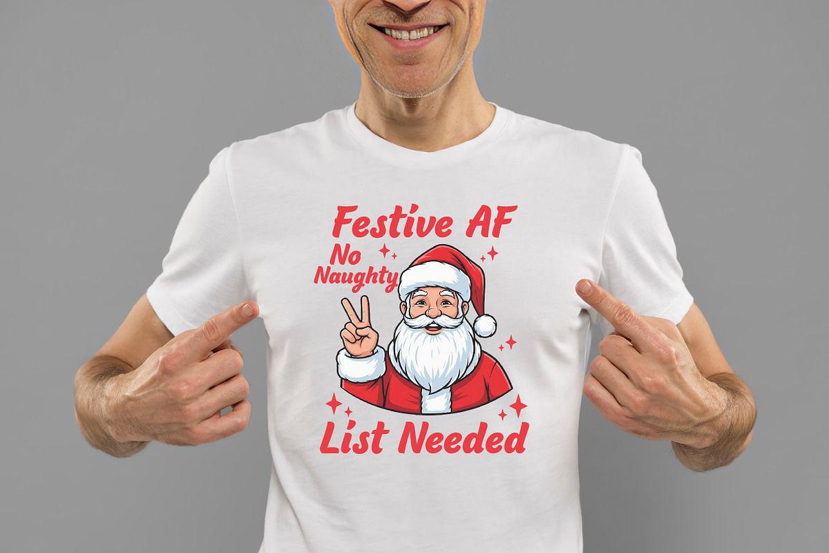 Christmas Sublimation PNG Festive AF, an Illustration by Daily.Designs (Photo 2 of 5)