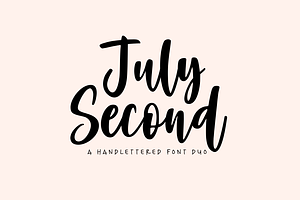 July Second Font Duo