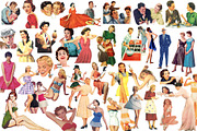 1950s Collage Art Pack, a Background Graphic by Pulpixel Design (Thumbnail 5 of 14)