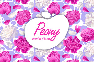 Peonies & Colored Splashes
