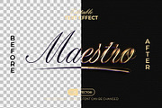 Maestro Text Effect Golden Style, a Layer Style Add-On by Mockmenot (Thumbnail 2 of 2)